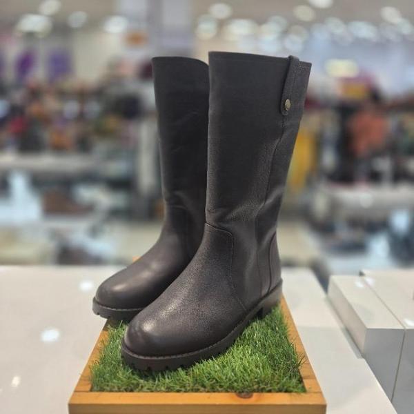 セーブゾーン04 女性コンフォートカジュアルノンスリップ起毛デイリーハーフブーツ3cm ブラウン GP (S42306768)