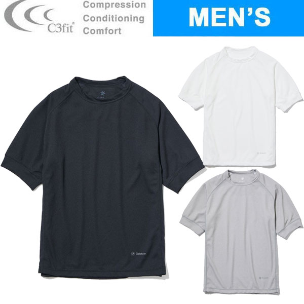 C3fit（シースリーフィット）リポーズ Tシャツ 半袖（メンズ） [ GC40301 ] 疲労回復 血行促進