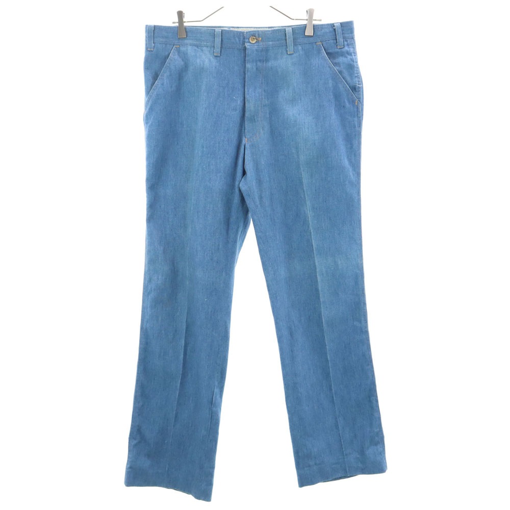 80s ヴィンテージ スコビルジップ ストレートパンツ ブルー メンズ