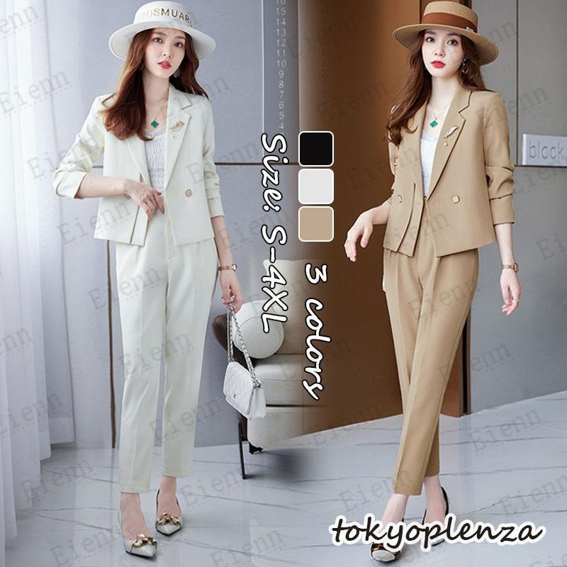 メガ割り 【本日限定】スーツセット レディース パンツセット 20代30代40代 事務服 スーツジャケット 入学式 卒業式 通勤 カジュアル ビジネススーツ オシャレ ママ セレモニー