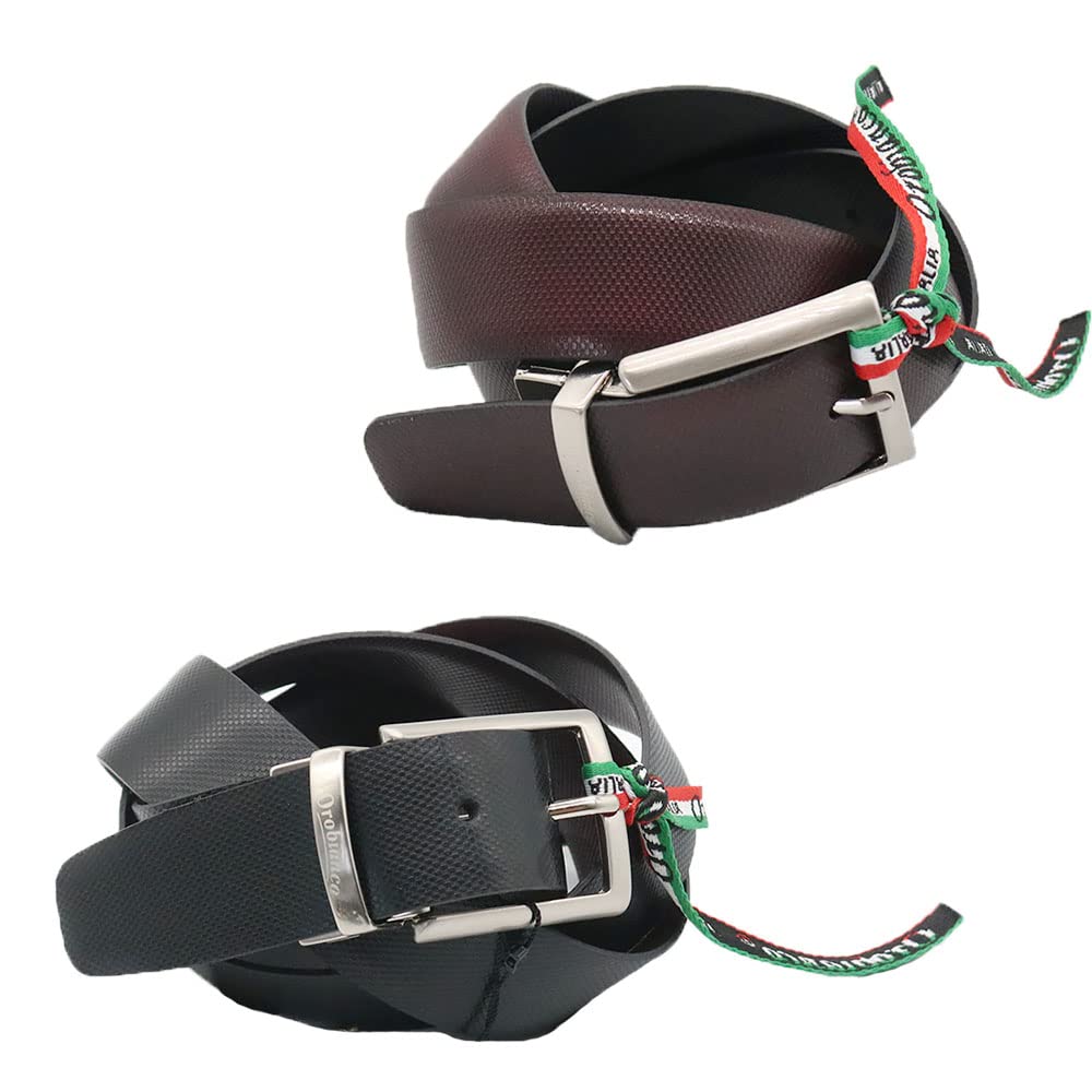 [オロビアンコ] 回転式ベルト 2way リバーシブル 牛革 イタリア製 メンズ [サイズ調整可能] [並行輸入品] BELT COHWIDE TEKNO IGOR D.FACE