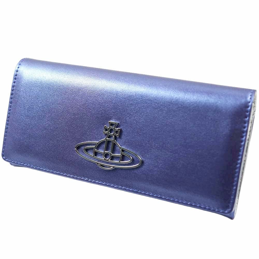 ヴィヴィアンウエストウッド 財布 長財布 小銭入れあり パープル シルバー カラー Vivienne Westwood S51040078-L0038-J401