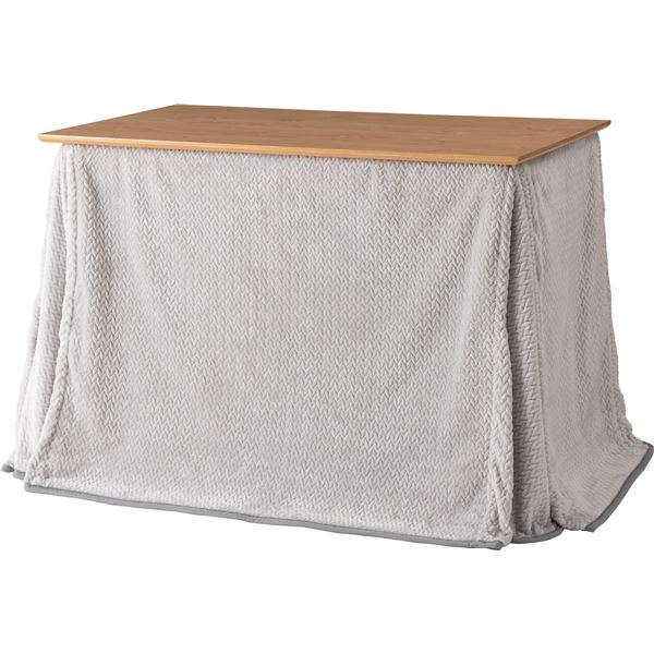 ダイニング用こたつ布団（単品） グレー 約W247xD202cm