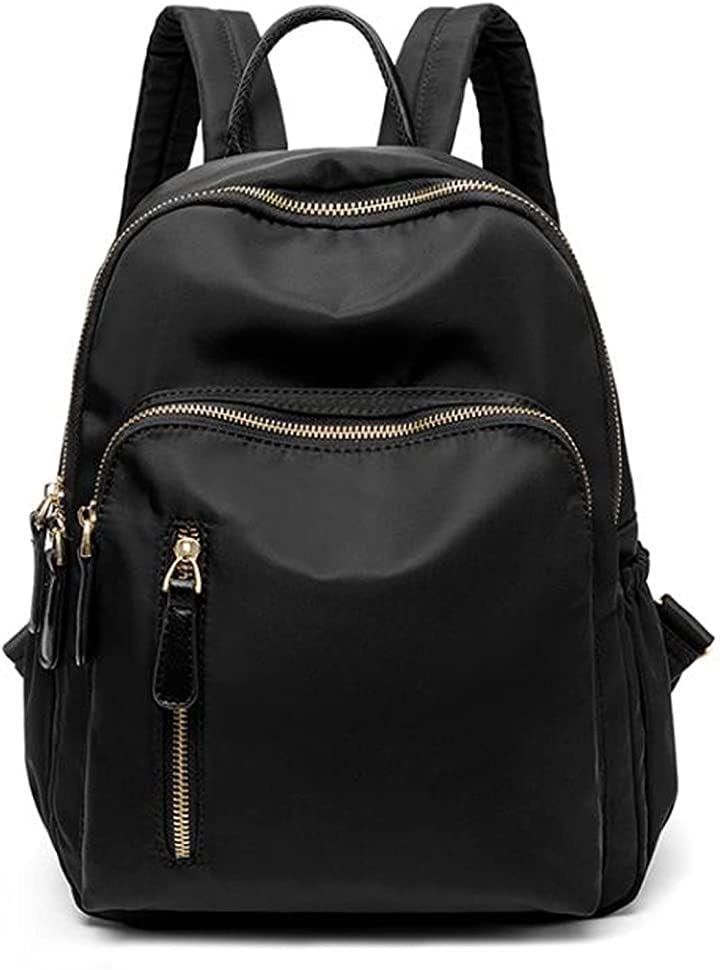 リュック レディース 軽量 小さめ 通勤 防水 アウトドア 通学 カジュアル ミニ(ブラック)