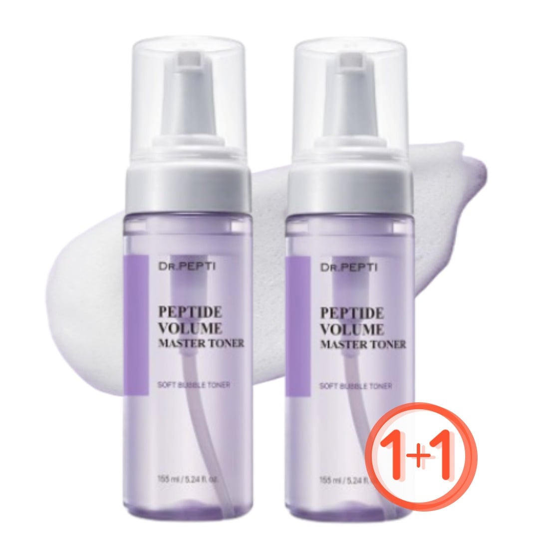 [ヒョクpick/企画セット1+1] ペプチドボリュームマスタートナー155ml+155ml/バブルトナー/機能性トナー/毛穴ケア/シワケア/水分保湿/韓国コスメ