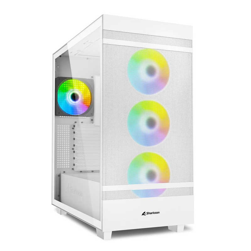 SHARKOON　PCケース［ATX /Micro ATX /Mini-ITX］REBEL ホワイト　C50RGBWT