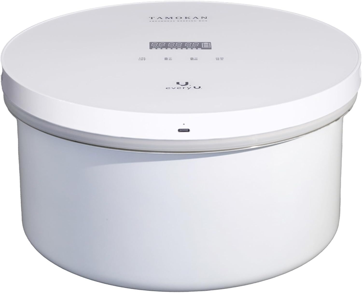 真空保存容器 ステンレス製 自動真空 大容量 米櫃 米びつ 米 5kg 10kg 密閉 湿気防止 酸化防止 風味保持 保存容器 穀物 パン 食品 お菓子 コーヒー豆 ナッツ 乾麺 ペットフード (ホワ