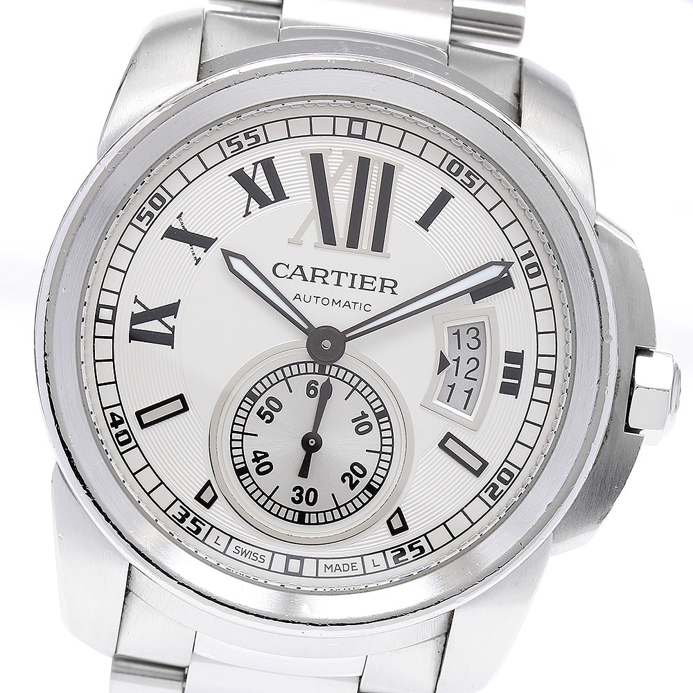 カルティエ CARTIER W7100015 カリブル ドゥ カルティエ デイト 自動巻き メンズ _895348【中古】