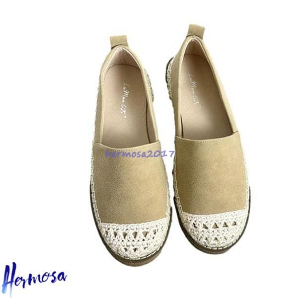 今日のイベント 新商品20%オフ レディース スリッポン 春夏 エスパドリーユ ペタンコ靴 ラウンドトゥ puレザー フラット 無地 婦人靴 スリッポン 日常 軽量 防滑3枚購入で200円OFF