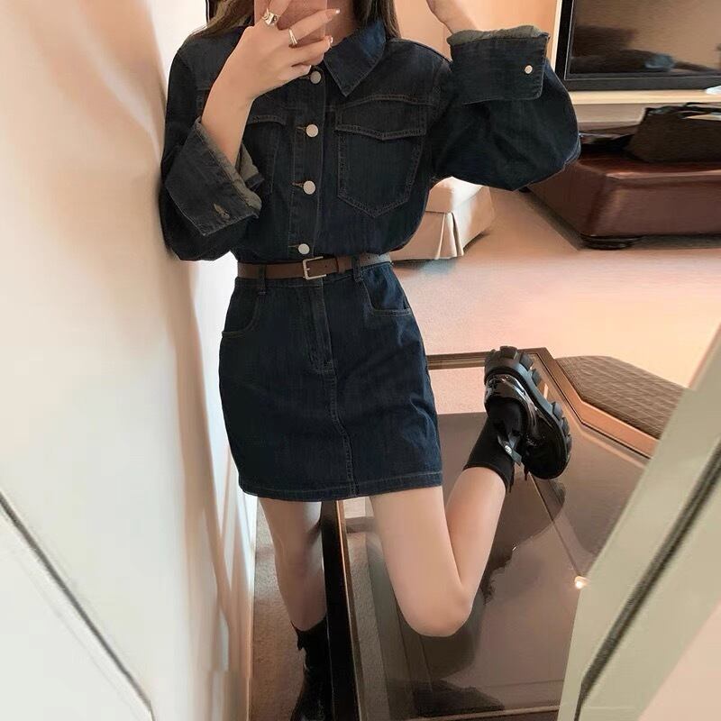 デザイン　レディースデニムス　ベルト付き　秋コーデ　　おしゃれ