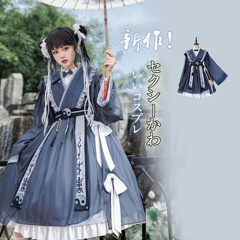 新作！セクシーかわいいコスプレハロウィン衣装 女性ワンピースショートスカート 女ロリータゾンビ服制服 Jkセット ハロウィン ロリータ キョンシー服 子供30%制限