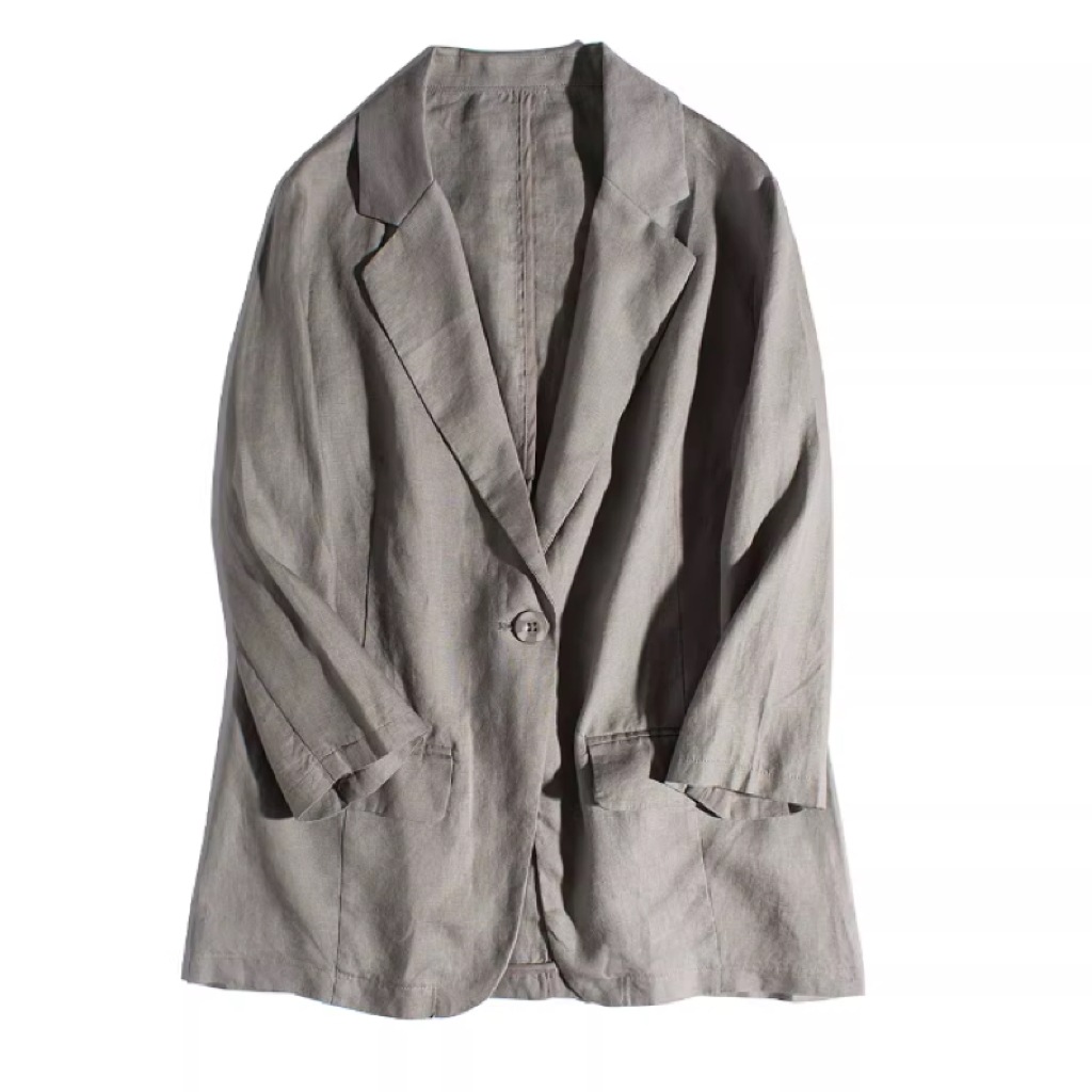 レディース ジャケット アウター 上着 テーラードジャケット ミドル丈 長袖 襟付き オーバーサイズ ポケット コンサバ ボタン きれいめ シンプル 上品 おしゃれ かっこいい こなれ感 クール