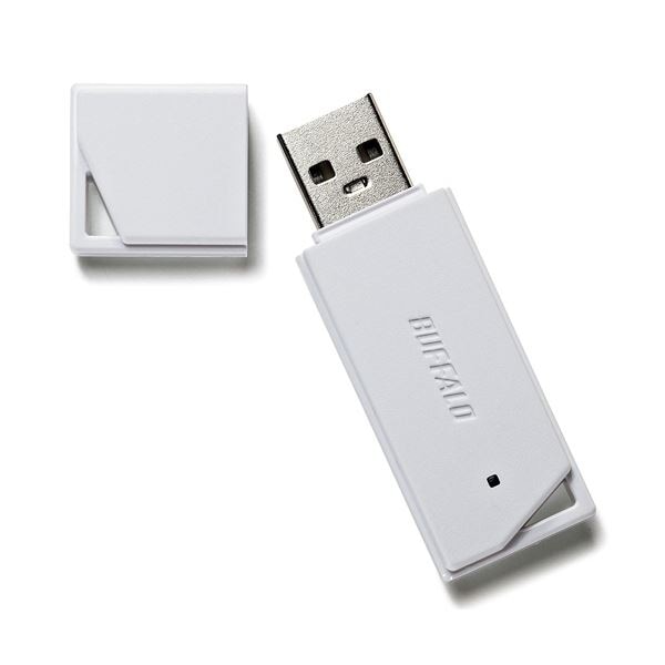 （まとめ） バッファローUSB2.0 どっちもUSBメモリー 64GB ホワイト RUF2-KR64GA-WH 1個 (×3セット)