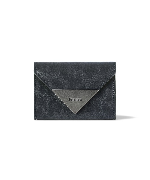 【FENNEC】 MATT TRIANGLE WALLET - LEOPARD NAVY 財布 正規品