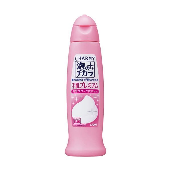 （まとめ）ライオン CHARMY泡のチカラ手肌プレミアム 本体 240ml 1本[x20セット]