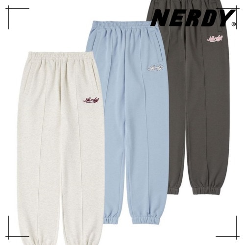 NERDY 公式正規品 ボトムス Womens Cultivated Logo Jogger Pants