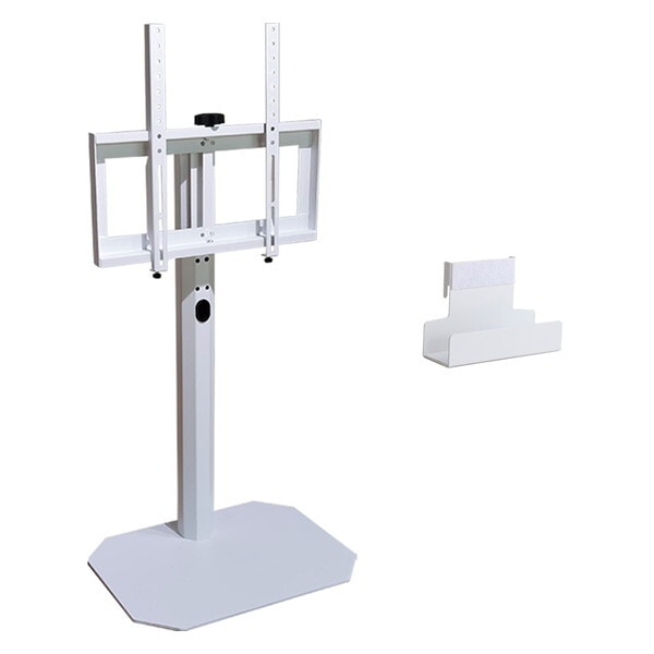 ホームテイスト 北欧インテリア 八角テレビスタンド ハードディスクホルダーセットHOOTG-SET-WH ホワイト ロータイプ HDホルダーセット メーカー直送