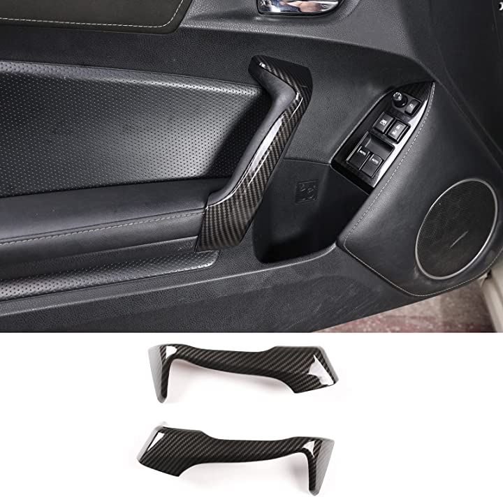 トヨタ 86/スバル BRZ 2012-2020に対応 車用 ドアグリップ ハンドルトリム ドアハンドルフレーム ドアハンドルカバー( カーボン柄)
