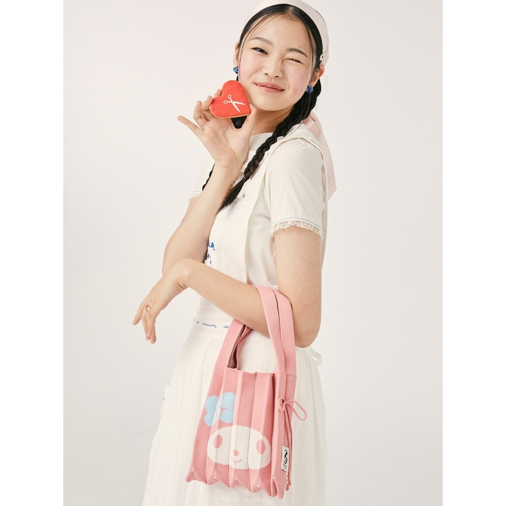 JOSEPH & STACEY ラッキープリーツニット S マイメロディ ブロッサム ピンク