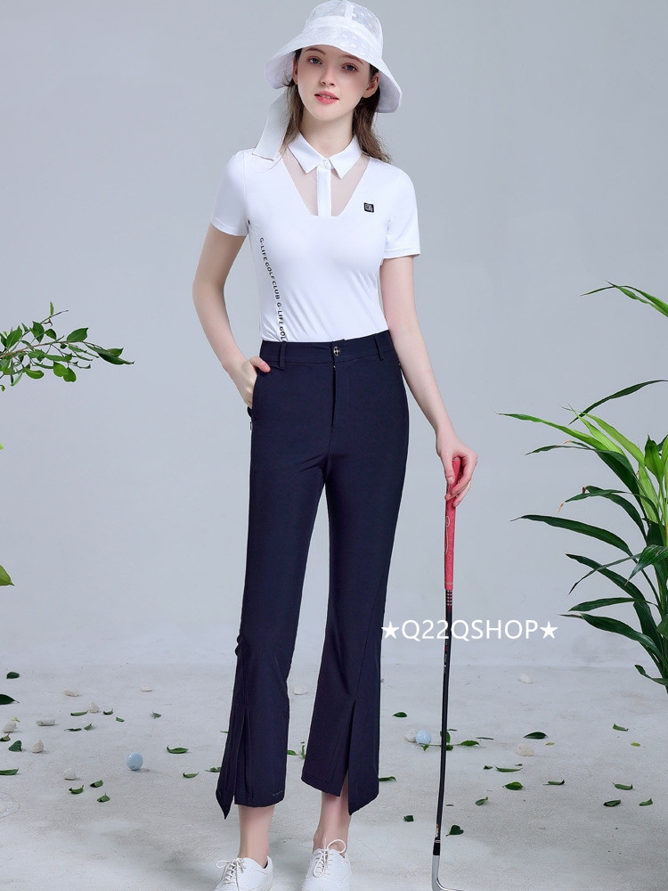 ゴルフウェア レディース スポーツウェア ゴルフスカート Tシャツ 半袖 パンツ ロングパンツ ズボン ポロシャツ 上下セット 大きいサイズ 黒 白 春夏 秋冬 速乾 韓国風 INS おしゃれ