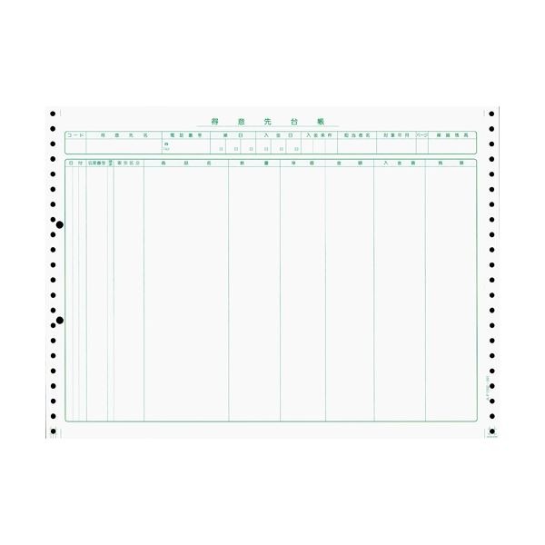 東京ビジネス 得意先台帳（明細転記）連帳入数個数無し上代無し 380x280mm 1000セット