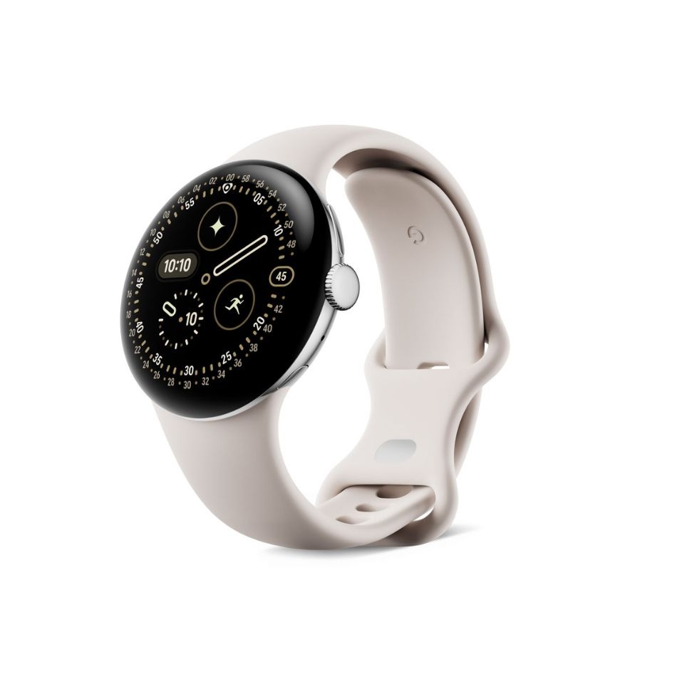 【新品】Google グーグル Pixel Watch 4 Wi-Fi 41mm GA10830-US ポリッシュドシルバー アクティブ バンド