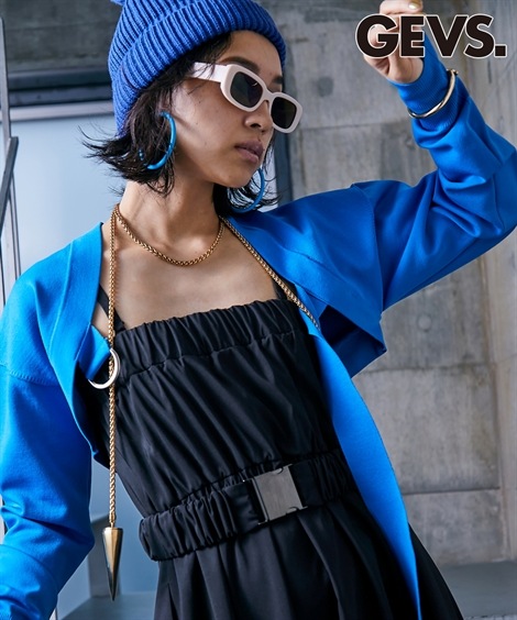 カーディガン ニットボレロ GEVS. 大きいサイズ対応