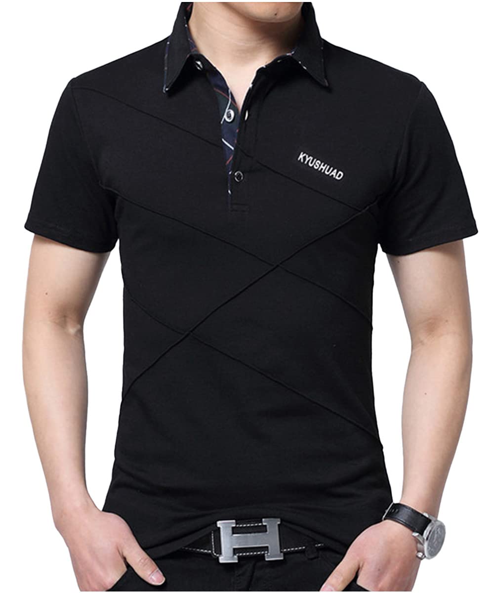 [three Joy] ポロシャツ メンズ 半袖シャツ トップス ゴルフ 大きいサイズ