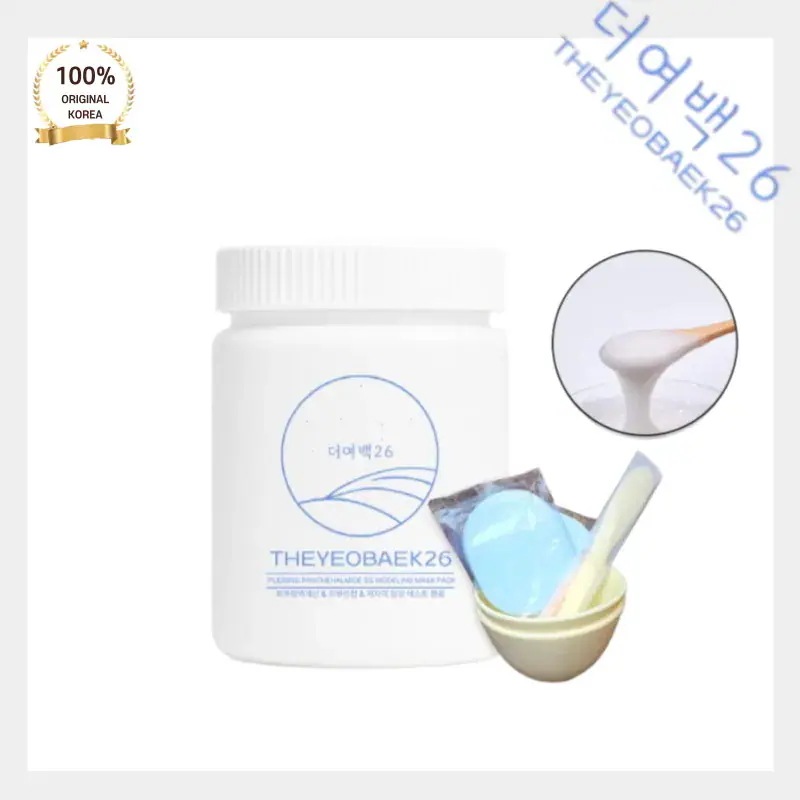 [メガ割] theye0baek26 ザ・ヨベク26 モデリングパック 300g ツール3種セット (ボウル スパチュラ 計量スプーン) パンテハルマイド 5% 鎮静 保湿 スターターキット 韓国コス