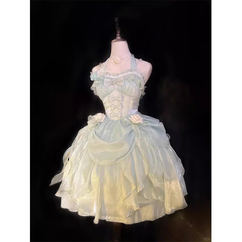 グリーンロリータスーパーフェアリー雰囲気お姫様スカートロリータ 7,297円