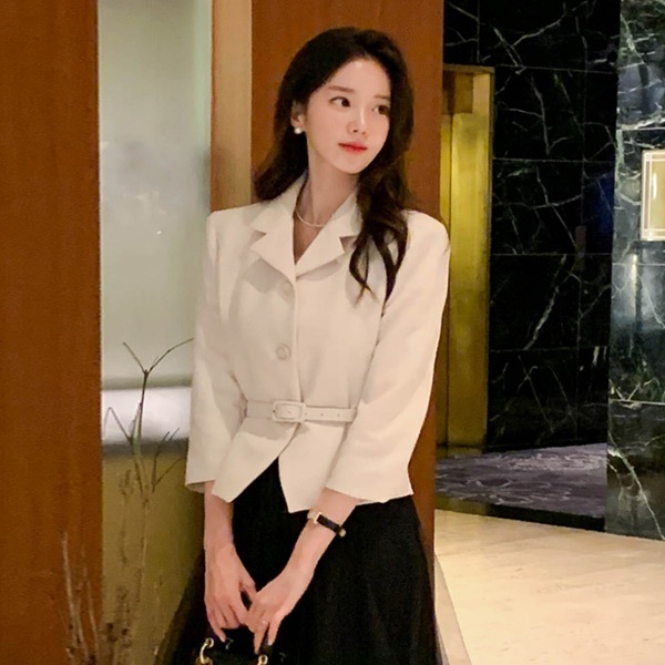 jk2273 ベルテッドツイードジャケット