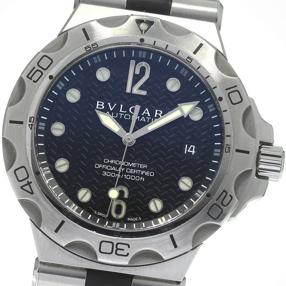 ブルガリ BVLGARI DP42SSD ディアゴノ スクーバ アクア デイト 自動巻き メンズ _830544【中古】
