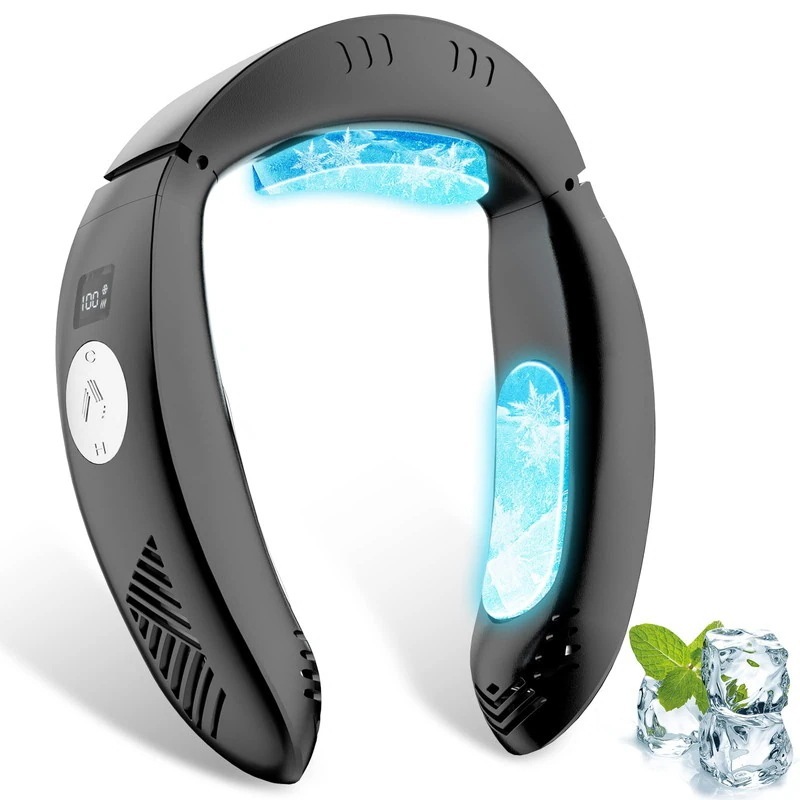 ネッククーラー ネックヒーター 冷却 温熱 1台2役 兼用 羽根なし ハンズフリー 充電式 冷感 熱中症対策 マスク蒸れ対策