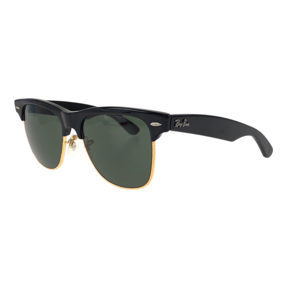 ヴィンテージ B&L RAY-BAN U.S.A WAYFARER MAX ブラック 黒 ゴールド プラスチック/ガラス サングラス メンズ 503972