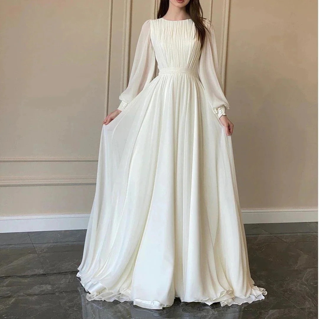 お呼ばれ レディース 韓国ファッション ワンピ 気質 パーティー ブライズメイド ドレス パーティードレス 長袖ワンピース ランタン袖 高級感 結婚式 ドレス パーティードレス