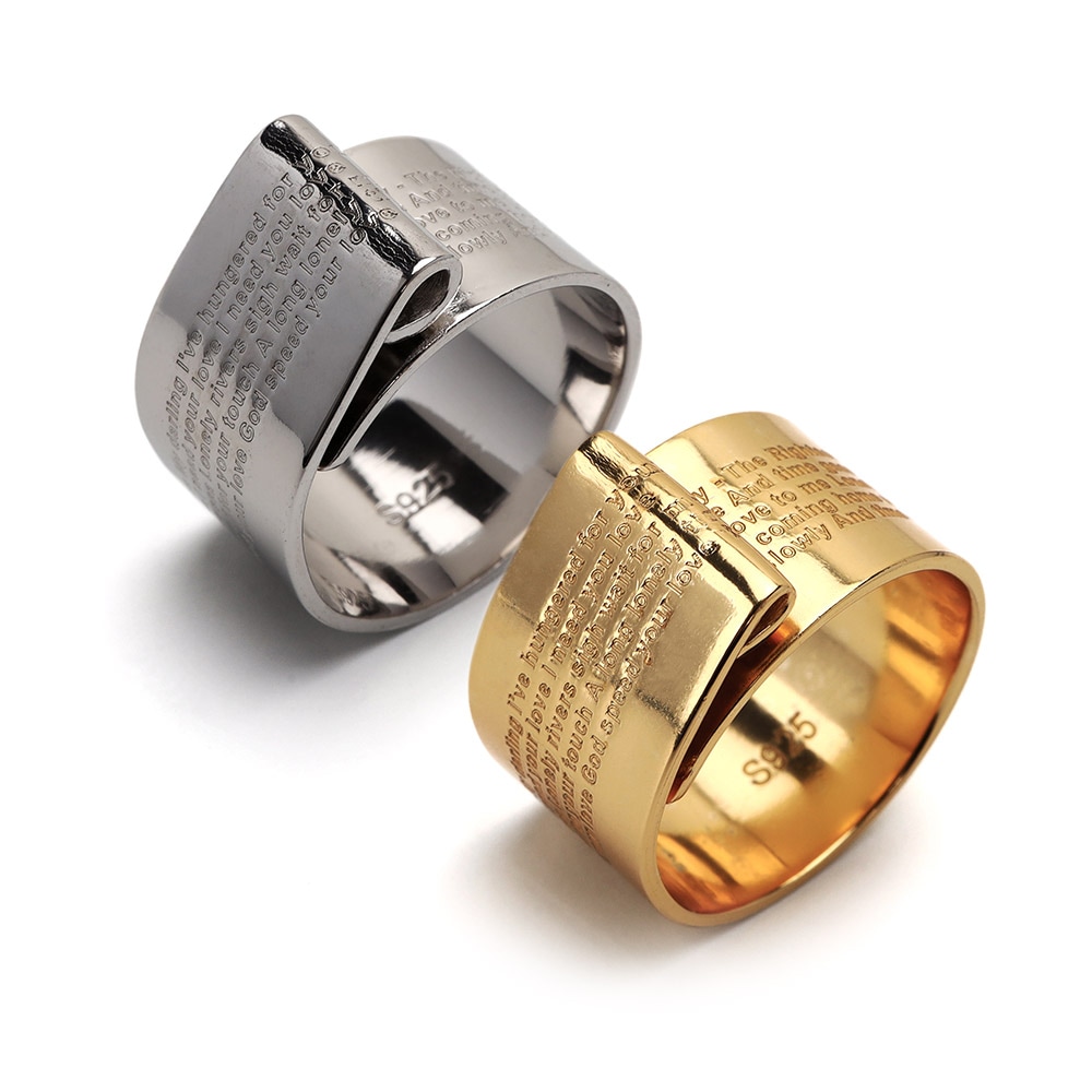 シルバー925 ラベルリング [cr656]