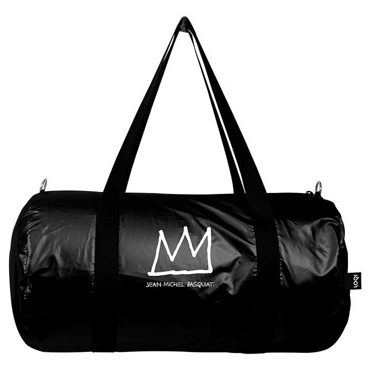 LOQI ローキー Metallic Weekender メタリック ウィークエンダー ボストンバッグ ショルダーバッグ JEAN-MICHEL BASQUIAT/Crown Black ジャン=ミッ