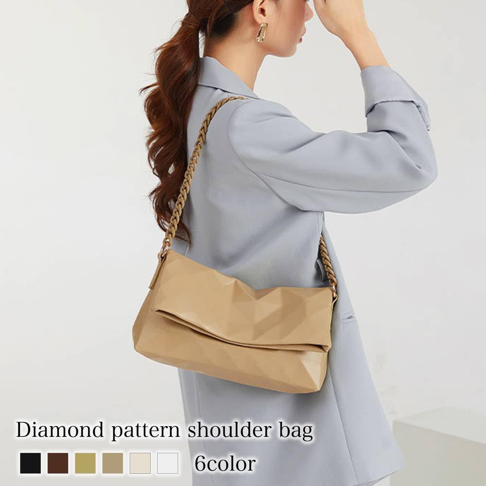 ハンドバッグ レディース ダイヤパターンショルダーバッグ 革 レザー ブランド おしゃれ 夏 トートバッグ 黒 カジュアル ミニトートバッグ 斜めがけ 軽い 冬 春 トート ショルダーバッグ ミニ ミ