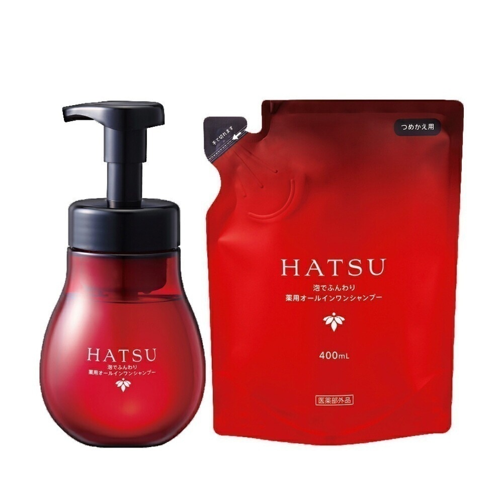 【山田養蜂場】 泡でふんわり 薬用オールインワンシャンプーボトル＆詰替用セット 敬老の日