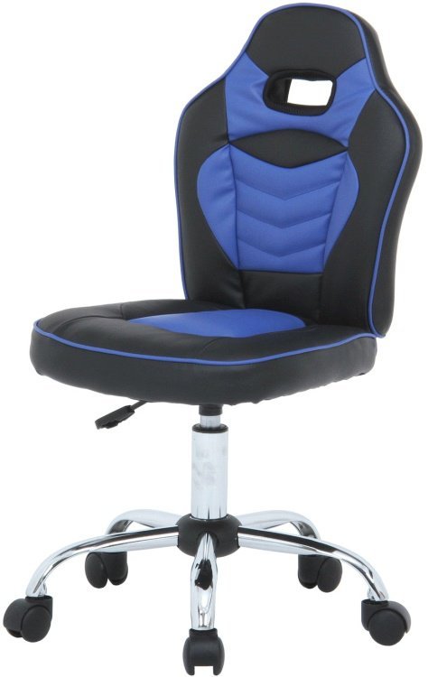 オフィスチェアー おしゃれ 子供用 レーシングチェア ゲーミングチェア デスクチェア 椅子 ブルー