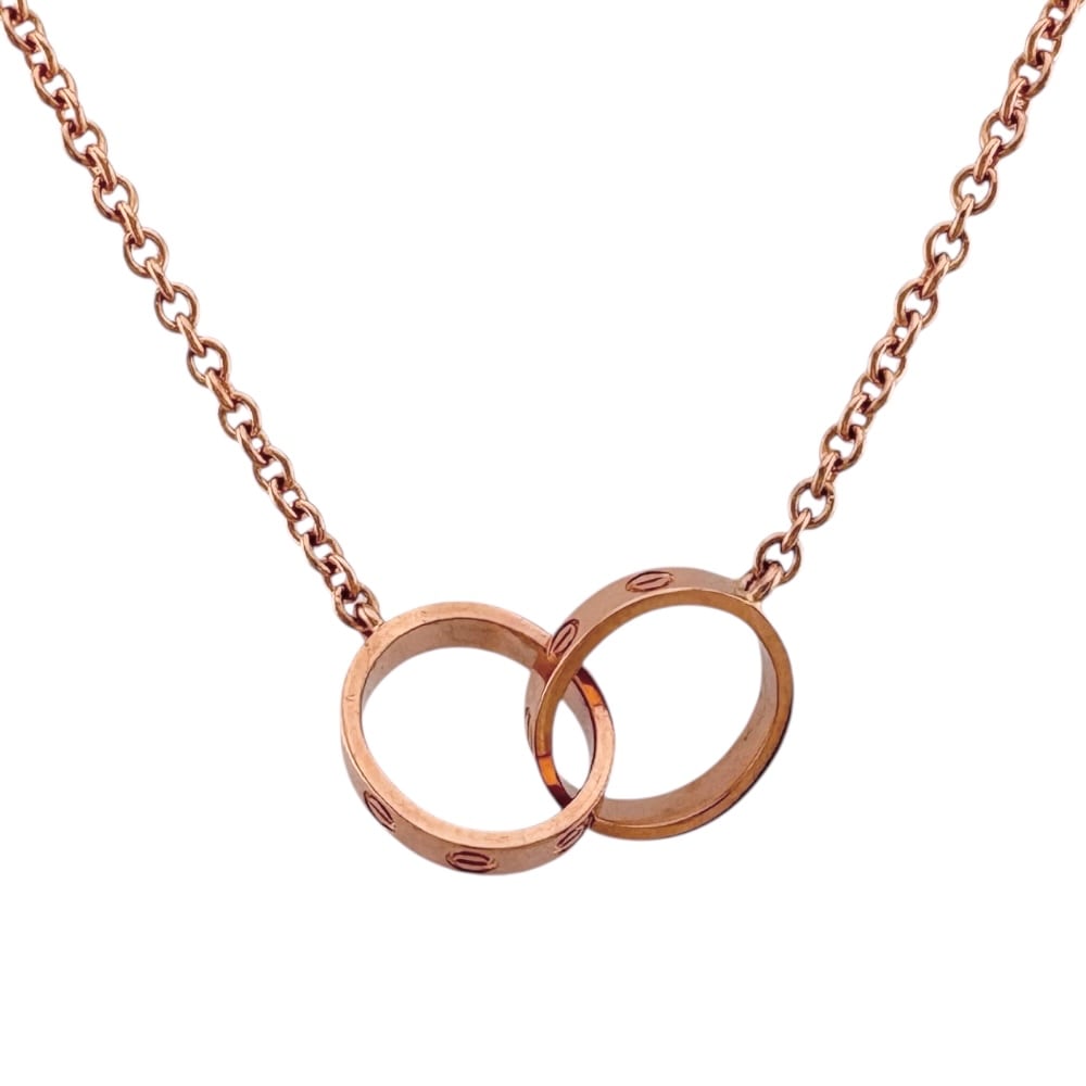 カルティエ ベビーラブ ネックレス 18金 K18ピンクゴールド CARTIER 中古 美品