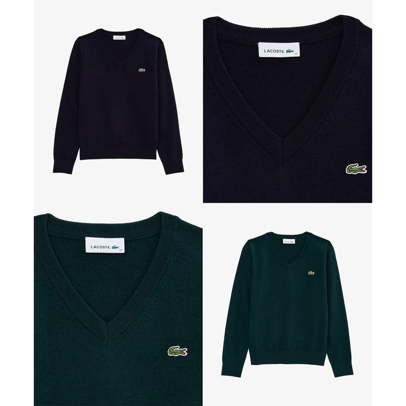 （女性）25FWソリッドウールVネックセーターAF120E-55N 2カラー（択1）