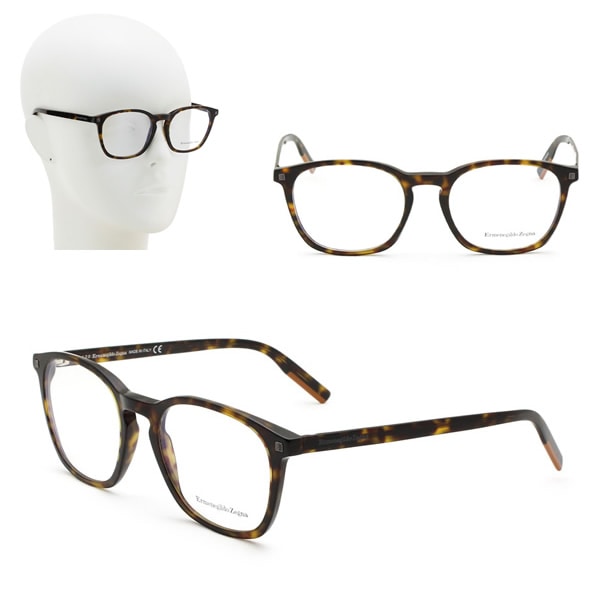フレームのみ EZ5202/V 052 53 Ermenegildo Zegna メガネ 眼鏡 ハバナ キャメル