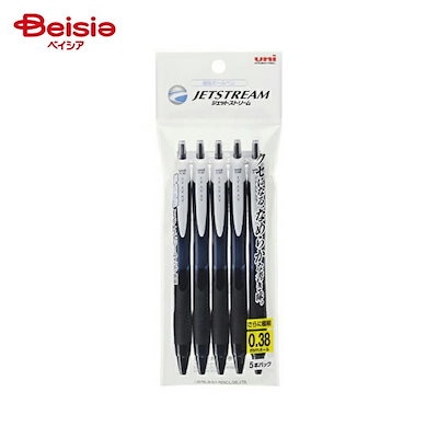 他サイト： 三菱鉛筆 ジェットストリーム 0.38mm 黒 5本パック SXN150385P.24の商品画像
