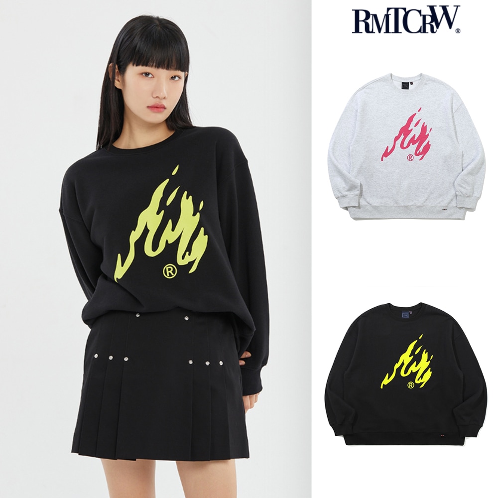 【ROMANTIC CROWN】 BLAZE LOGO CREWNECK