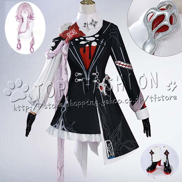 崩壊スターレイル 風 長夜月　記憶三月なのか コスプレ衣装 ウィッグ 靴 演出服 クリスマス ハロウィン 文化祭