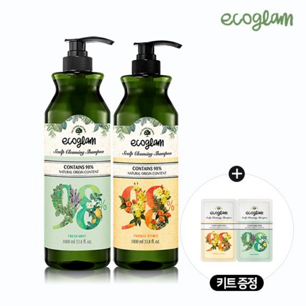 エコグラムシャンプー 1000ml x 2 + kitシャンプー