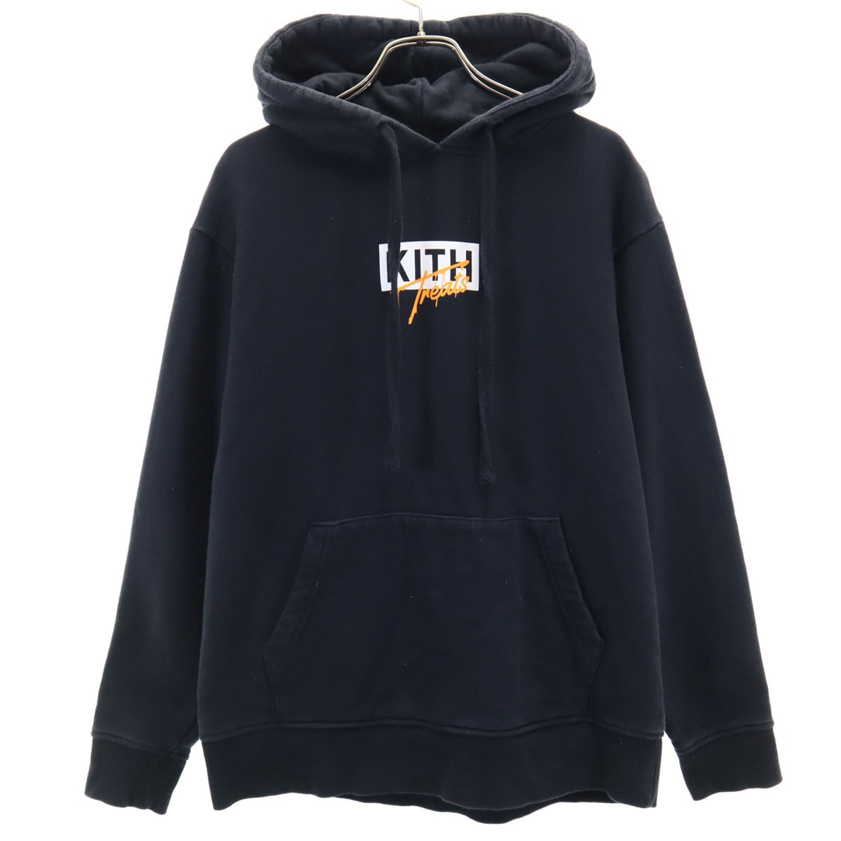 KITH キス 長袖 スウェットパーカー S ブラック系 裏起毛 メンズ 古着