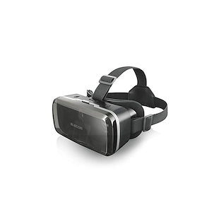 エレコム VRゴーグル VRグラス 目幅ピント調節可能 メガネ対応 ブラック VRG-M01BK