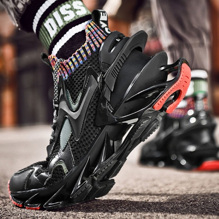 スニーカー メンズ メッシュシューズ スポーツシューズ ランニング ウォーキング 吸収エアクッション 通気性 春 新作【4.5cm 身長UP】